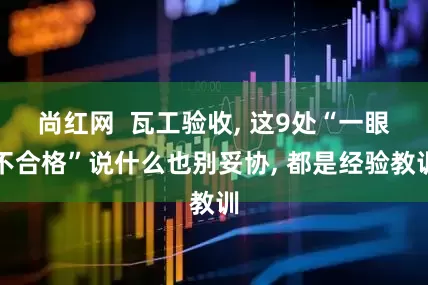 尚红网  瓦工验收, 这9处“一眼不合格”说什么也别妥协, 都是经验教训